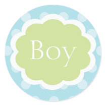 Sweet Baby Boy Baby Shower Sticker Polk a Dot by jgh96sbc Sweet Baby Boy Baby Shower Sticker Polk a Dot