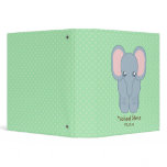 Sweet Baby Elephant 3 Ring Binder