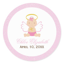 Sweet Baby Girl Baptism Stickers