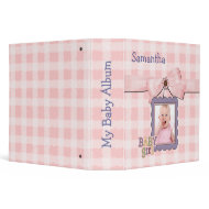 Sweet Baby Girl Memory Album Binder binder