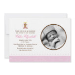 Sweet Baby Girl Photo Baptism invitations