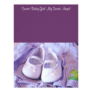 Baby Girl Letterhead, Custom Baby Girl Letterhead Templates
