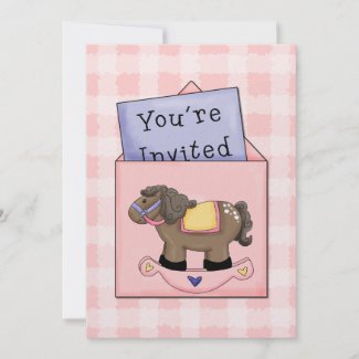 Sweet Baby Girl Shower Invitation invitation