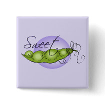 Sweet Baby Pea buttons by pinkinkart Sweet Baby Pea buttons