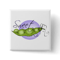 Sweet Baby Pea buttons by pinkinkart Sweet Baby Pea buttons