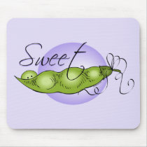 Sweet Baby Pea mousepads by pinkinkart Sweet Baby Pea mousepads
