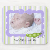 Sweet Baby Pea Photo Keepsake Mousepad by pinkinkart Sweet Baby Pea Photo Keepsake Mousepad