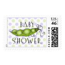 Sweet Baby Pea Shower Stamp by pinkinkart Sweet Baby Pea Shower Stamp