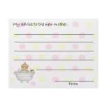 Sweet Baby Shower Advice Cards Invites