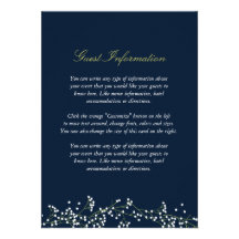 Sweet Baby's Breath Wedding Insert Card