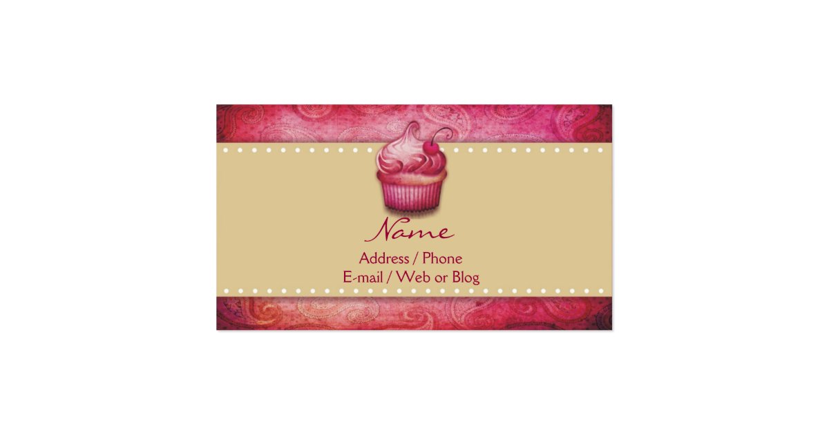 Sweet Bakery Business Cards Zazzle