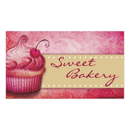 Sweet Bakery Business Cards (front side)