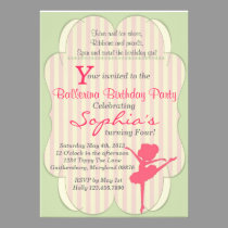 Sweet Ballerina Invitation invitations