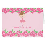 Sweet Ballerina Tutu Thank You Note Greeting Cards