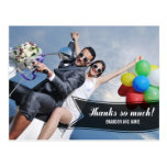 Sweet Banner Wedding Thank You Card postcards