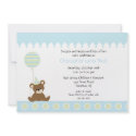 Sweet Bear & Balloon Kids Birthday Invitation