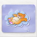 Sweet Bear On The Cloud mousepads