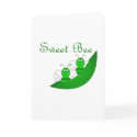 Sweet Bee Twins Greeting Card