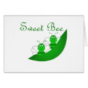Sweet Bee Twins Greeting Card