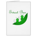 Sweet Bee Twins Greeting Card