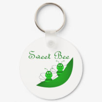 Sweet Bee Twins Keychain