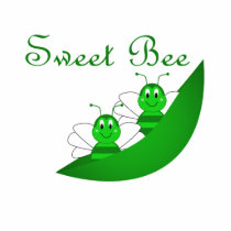 Sweet Bee Twins Ornament photo sculptures
