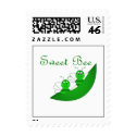 Sweet Bee Twins Postage Stamp