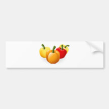 Sweet bell pepper illustration bumper sticker