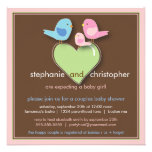 Sweet Bird Family Couples Baby Shower Invitation