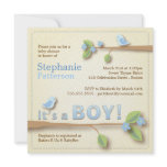 Sweet Bird It's a Boy Blue Baby Shower Invitation