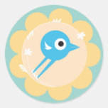 SWEET BIRD STICKER GREEN
