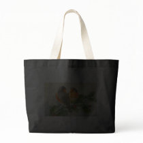 Sweet Birds Vintage Postcard Print Tote Bag