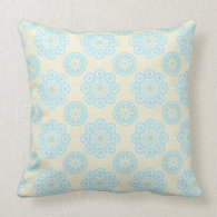Sweet Blue Floral Pillow