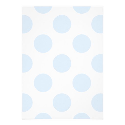 Sweet Blue Polka Dots Baby Boy Shower Invitation