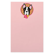 Sweet Boston Terrier Stationery by totallypainted Sweet Boston Terrier Stationery