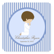 Sweet Boy First Holy Communion Sticker Blue