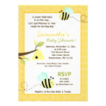 Sweet Bumble Bee Mommy to Bee Baby Shower Invite invitations