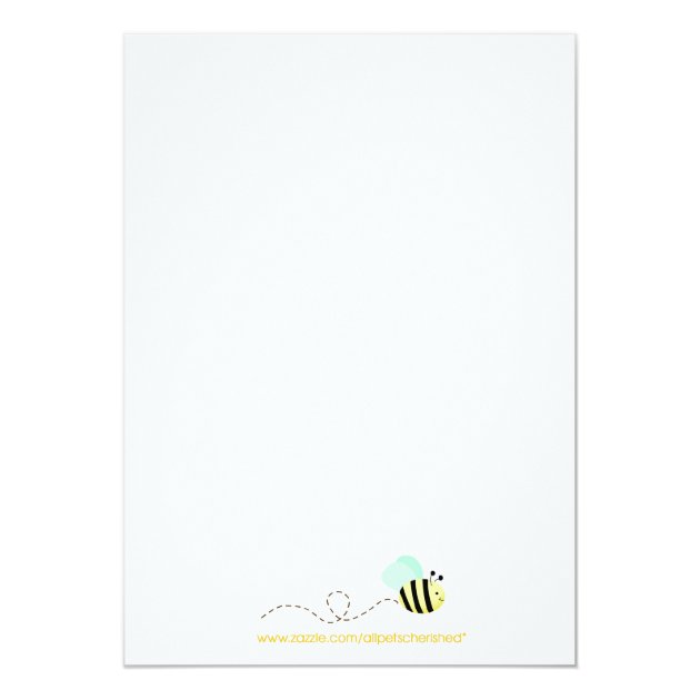 Sweet Bumble Bee Mommy to Bee Baby Shower Invite
