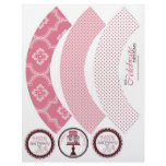 Sweet Cake Cupcake Wrapper Template flyers