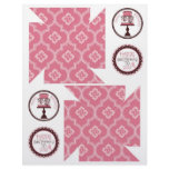 Sweet Cake Pinwheel Template flyers