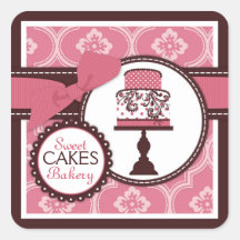 Sweet Cake Sticker Business Sticker