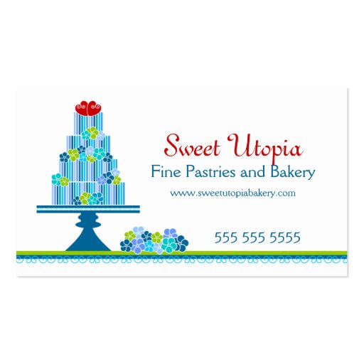 Sweet Cakes Bakery Business Cards