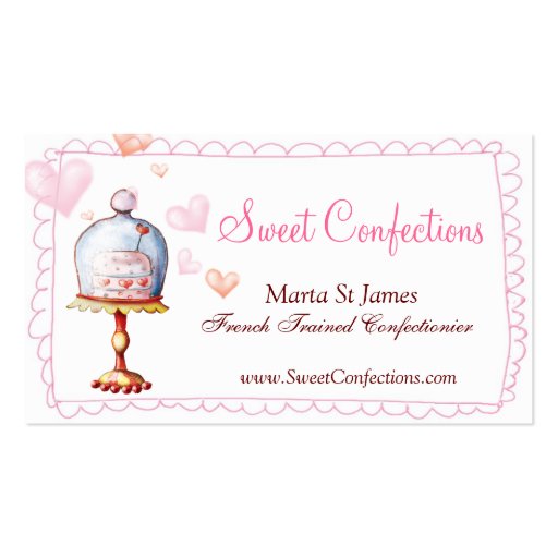 Sweet Cakes Business Cards (front side)