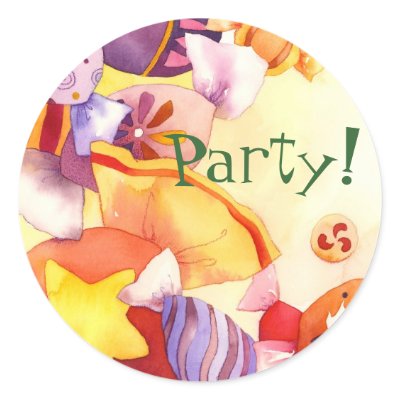 Sweet Candies: Party Invitation Sticker by daphne1024
