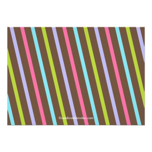 Sweet Candy Bash Girl Birthday Party Invitation