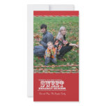 Sweet Candy Cane Christmas Photo Card photo cards