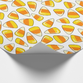 Sweet Candy Corn Fun Halloween Party Giftwrap