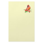 Sweet Cardinal Customized Stationery