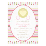 Sweet carriage princess party birthday invitation invitations