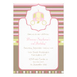 Sweet carriage princess party birthday invitation invitations
